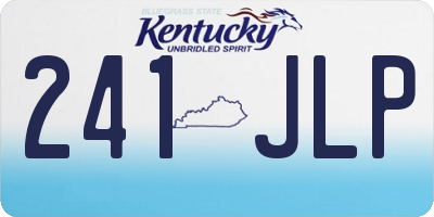 KY license plate 241JLP