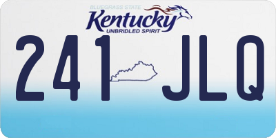KY license plate 241JLQ