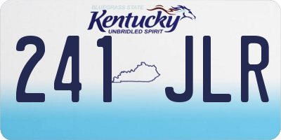 KY license plate 241JLR