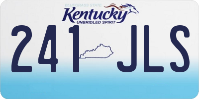 KY license plate 241JLS