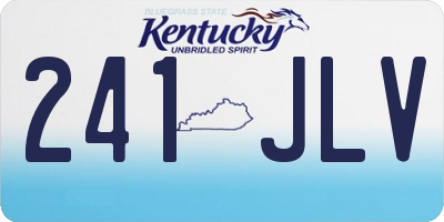 KY license plate 241JLV