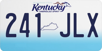 KY license plate 241JLX