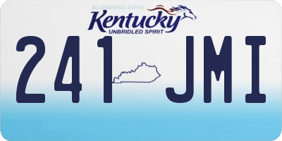 KY license plate 241JMI