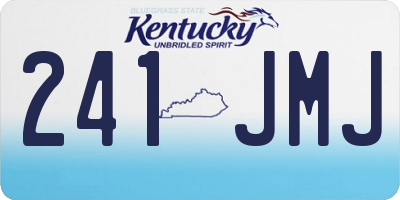 KY license plate 241JMJ