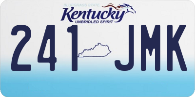 KY license plate 241JMK