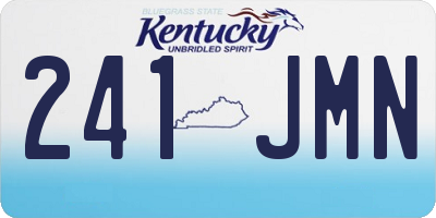 KY license plate 241JMN