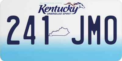 KY license plate 241JMO
