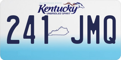 KY license plate 241JMQ