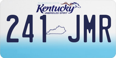 KY license plate 241JMR