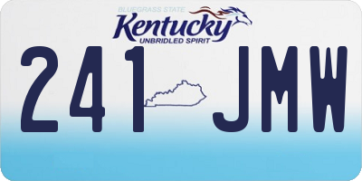 KY license plate 241JMW