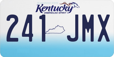 KY license plate 241JMX
