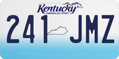 KY license plate 241JMZ