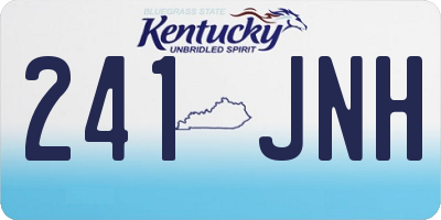 KY license plate 241JNH