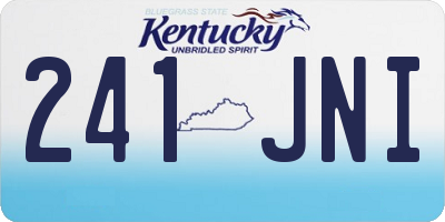 KY license plate 241JNI