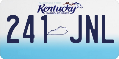 KY license plate 241JNL