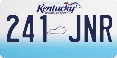 KY license plate 241JNR