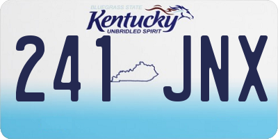 KY license plate 241JNX