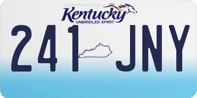 KY license plate 241JNY