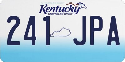 KY license plate 241JPA