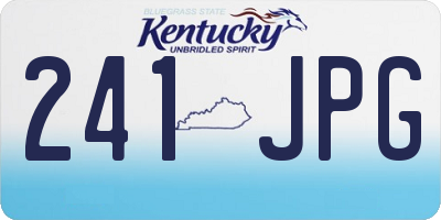 KY license plate 241JPG