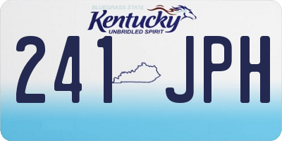 KY license plate 241JPH