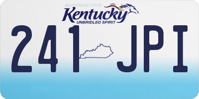 KY license plate 241JPI