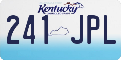 KY license plate 241JPL
