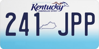 KY license plate 241JPP