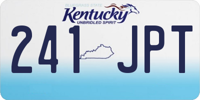 KY license plate 241JPT