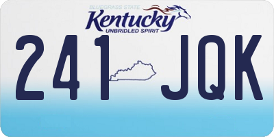 KY license plate 241JQK