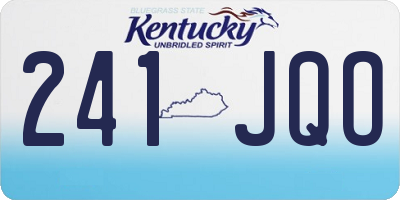 KY license plate 241JQO