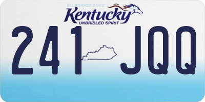 KY license plate 241JQQ