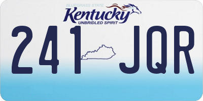 KY license plate 241JQR