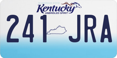 KY license plate 241JRA
