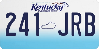 KY license plate 241JRB