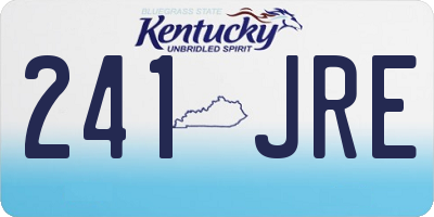 KY license plate 241JRE