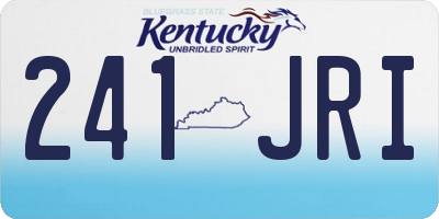KY license plate 241JRI
