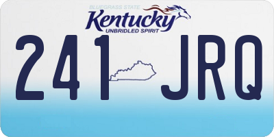 KY license plate 241JRQ