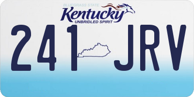 KY license plate 241JRV