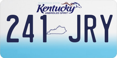 KY license plate 241JRY