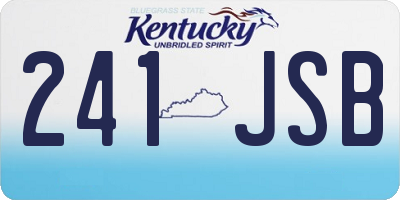 KY license plate 241JSB