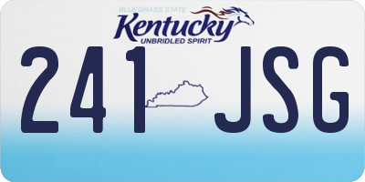 KY license plate 241JSG