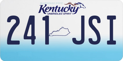 KY license plate 241JSI