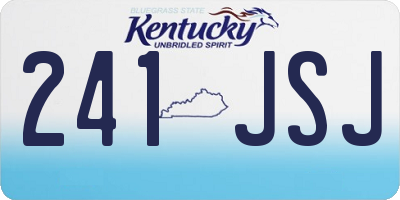 KY license plate 241JSJ