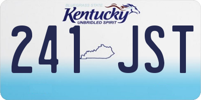 KY license plate 241JST