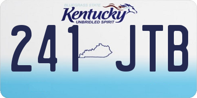 KY license plate 241JTB