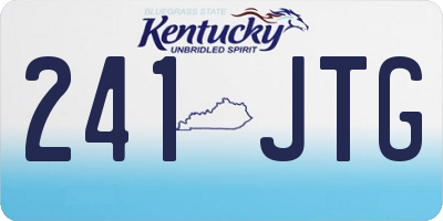 KY license plate 241JTG