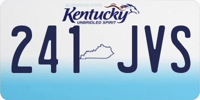 KY license plate 241JVS