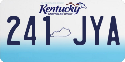 KY license plate 241JYA