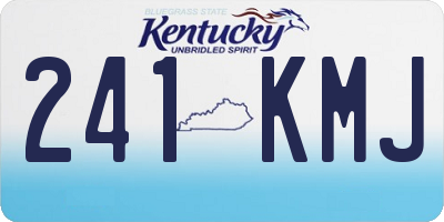 KY license plate 241KMJ